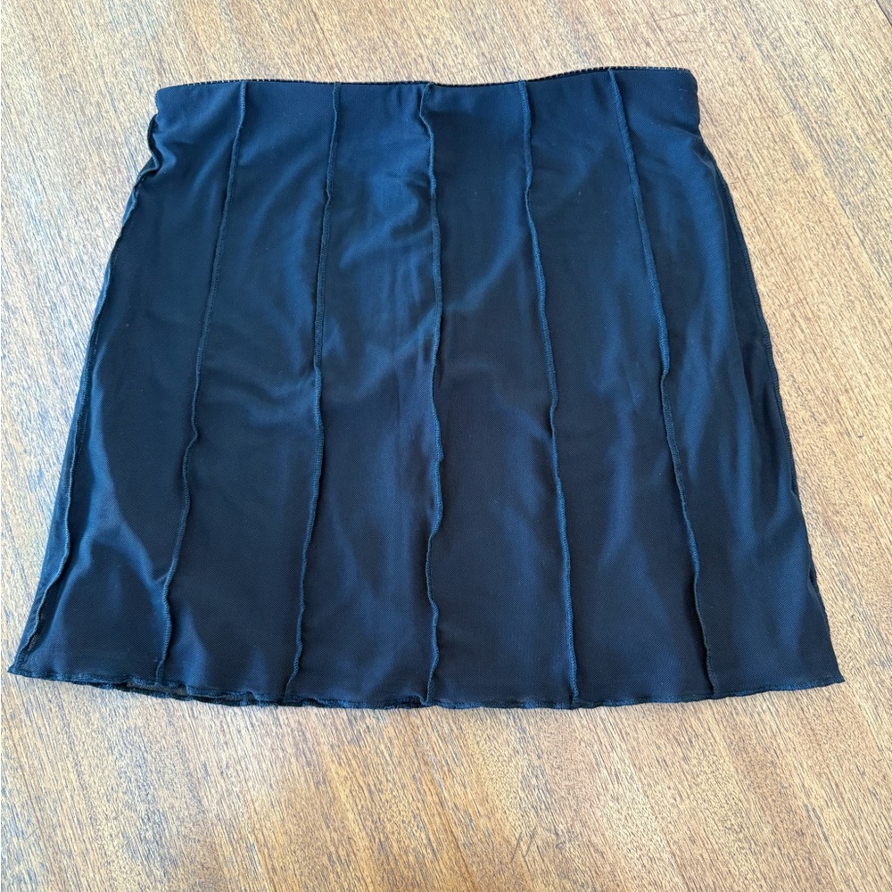 Glassons Black Mini Pleated Pencil Skirt